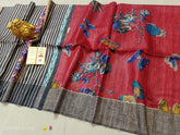 TUSSAR SILK PRINT SAREE